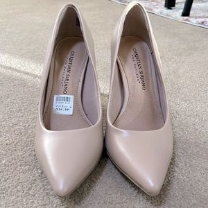 Nude business heels